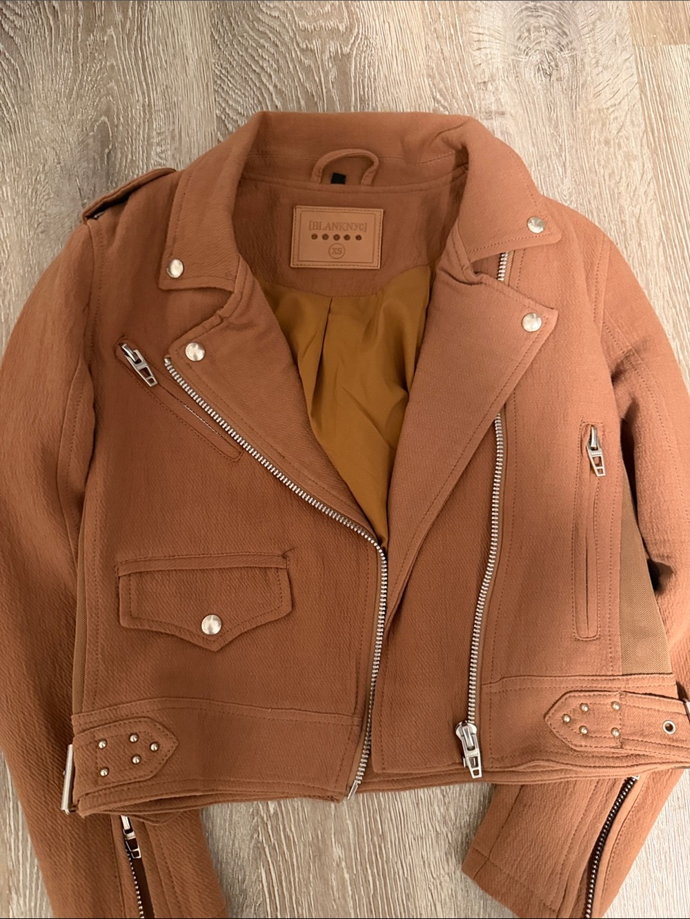 Moto Jacket in Brown - Picture 2 of 5